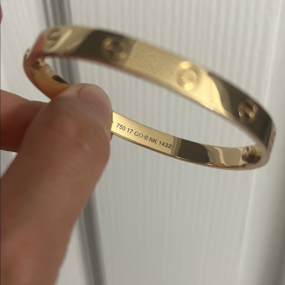 18k solid gold bangle - Picture 5 of 8